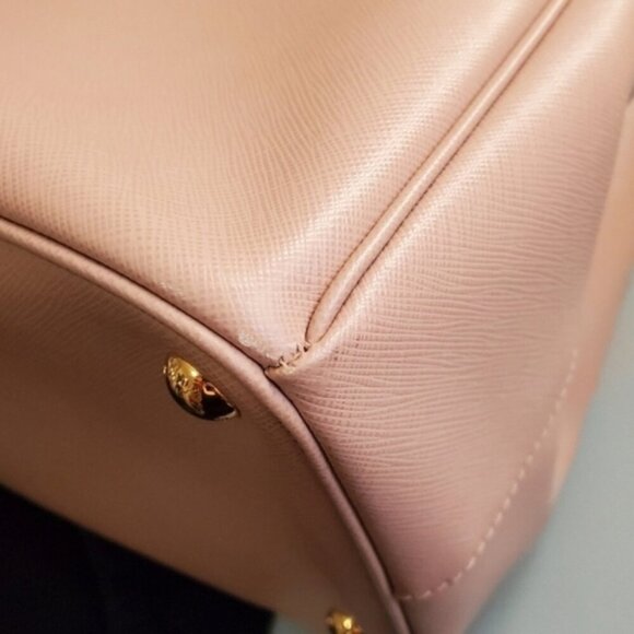 Prada Pink Beige Saffiano Leather Bag - Picture 12 of 16
